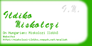 ildiko miskolczi business card